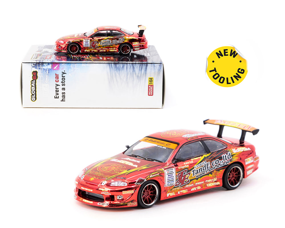 Preorder] Tarmac Works 1:64 Vertex Ridge TE3006 Soarer Chrome Red