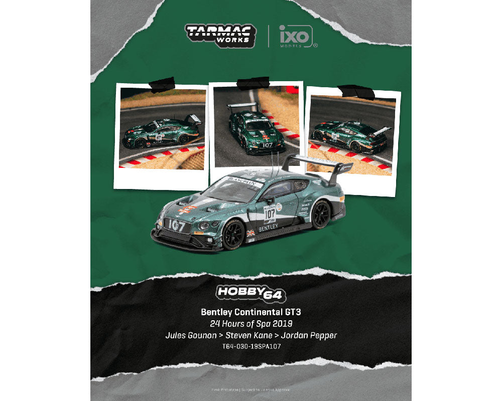 Preorder] Tarmac Works 1:64 Bentley Continental GT3 24 Hours of