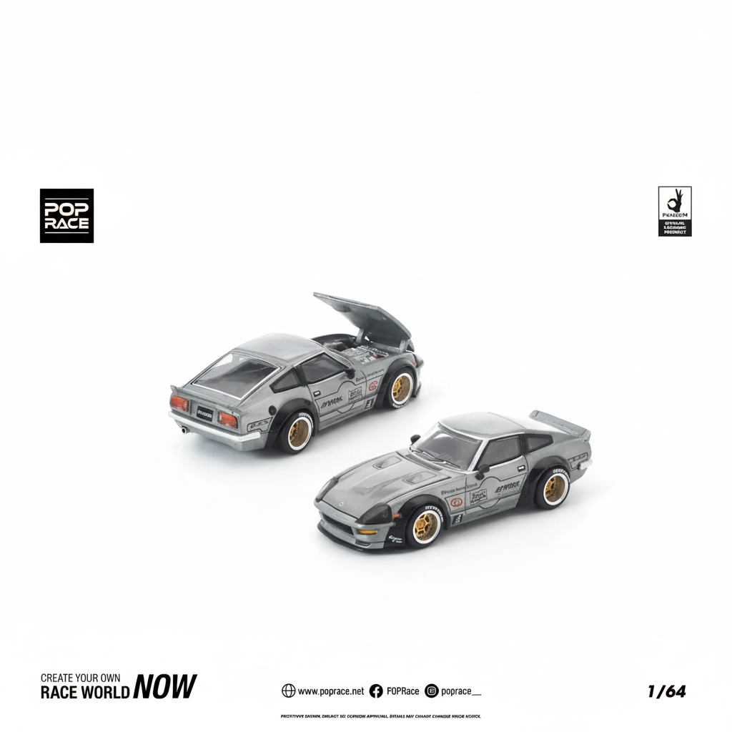 Preorder] POPRACE 1:64 PANDEM 280ZX RAW METAL PR640410 – Horizon