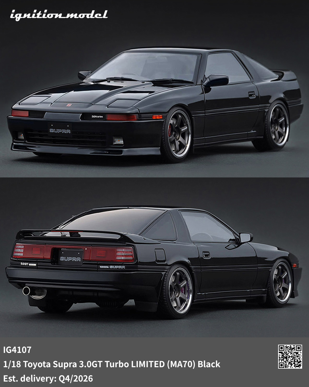 ignition model トヨタ スープラ Supra 3.0 GT A70 Preorder] Ignition Model 1:18 Toyota Supra 3.0GT Turbo LIMITED
