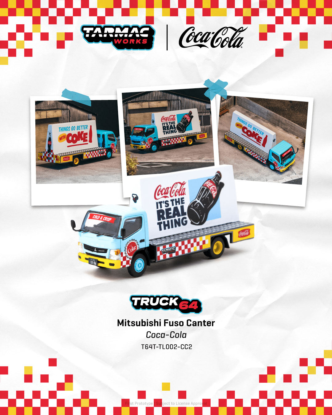Preorder] Tarmac Works 1:64 Mitsubishi Fuso Canter -Advertisement