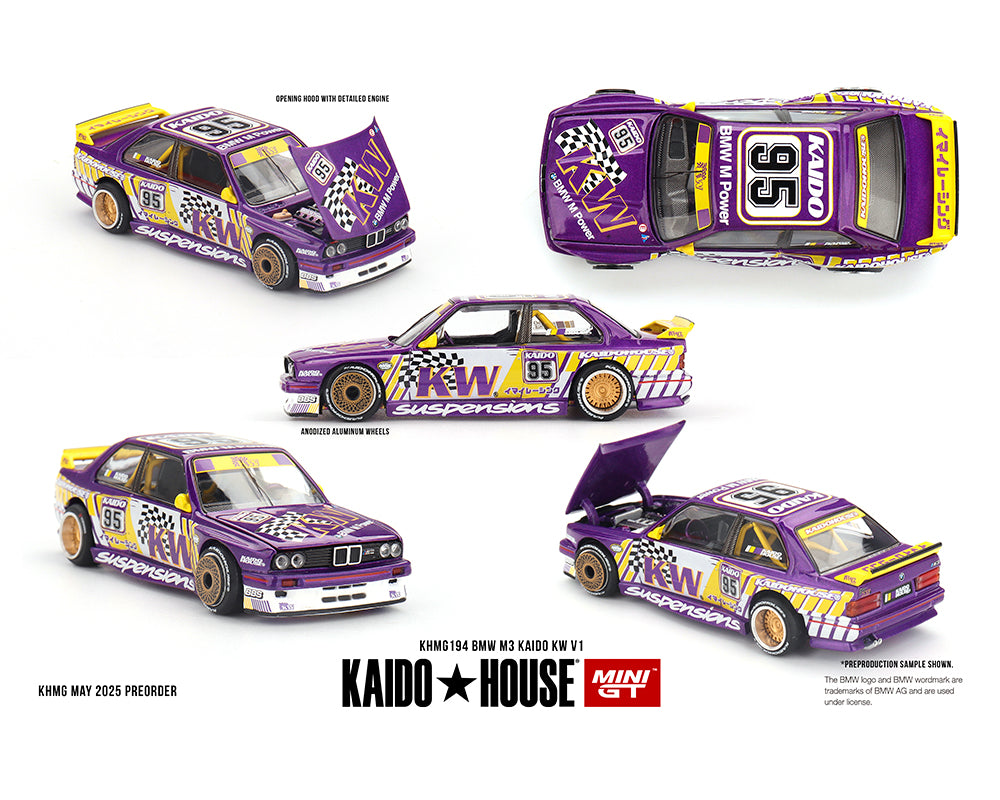 Kaido House x Mini GT - BMW M3 (E30) Kaido Works V1 – Dark