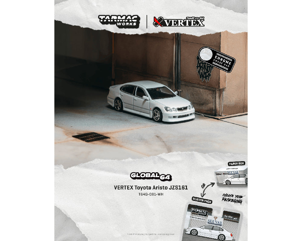 Preorder] Tarmac Works 1:64 VERTEX Toyota Aristo JZS161- White