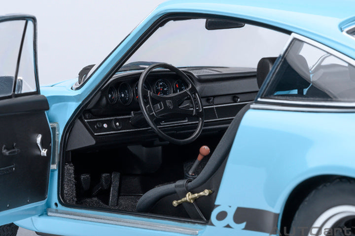 AUTOart 1:18 Porsche 911 Carrera 2.7 RS Gulf Blue/Black Stripes 78032