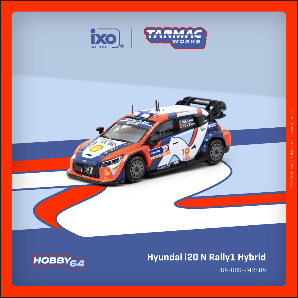 Preorder] Tarmac Works 1:64 Hyundai i20 N Rally1 Hybrid Rally
