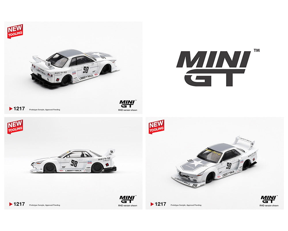 MINI GT LB★WORKS Nissan GT-R #132 MINI GT 1/64 Infinite Motorsport 132 blue Nissan GT-R R35 BRE LBWK
