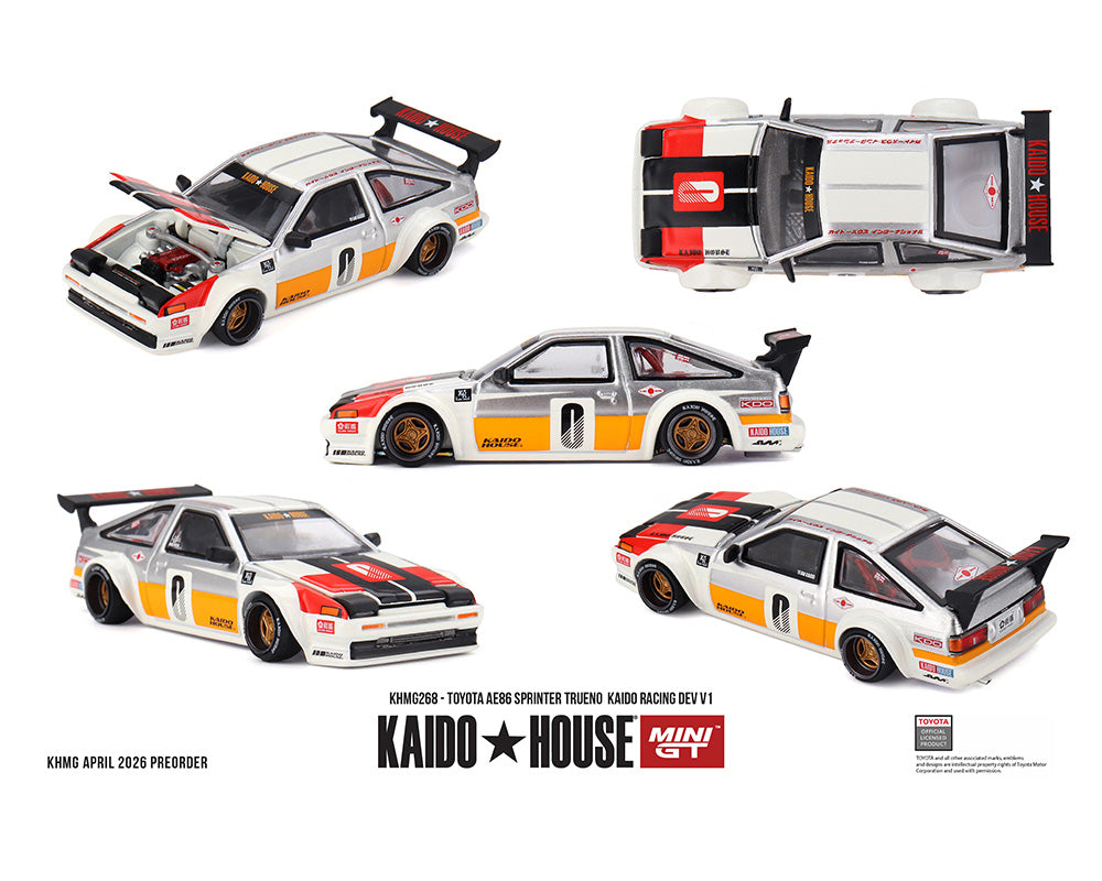 ミニカー Toyota Sprinter Trueno DGK X KAIDO HOUSE Toyota Sprinter Trueno Kaido House Mini Gt 1/64 | Parcelamento sem