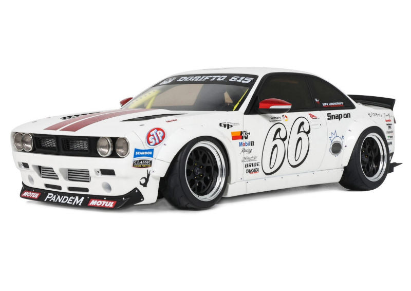 Preorder] OttO 1:18 NISSAN SILVIA S14 BOSS ROCKET BUNNY WHITE 2024