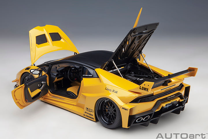 AUTOart 1:18 Liberty Walk LB Silhouette Works Huracan GT Metallic Yellow