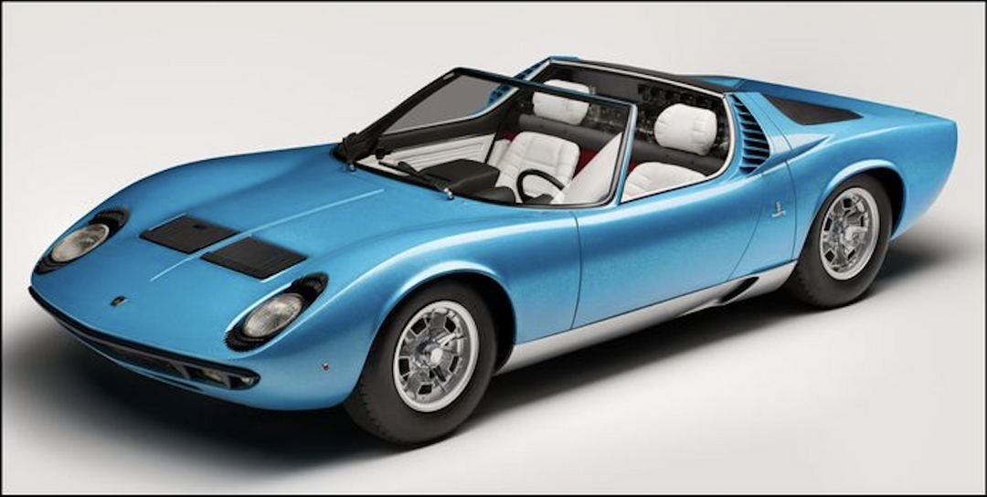 GT Spirit 1:18 Lamborghini Miura P400 Roadster 1968 Azzuro Cielo GT324