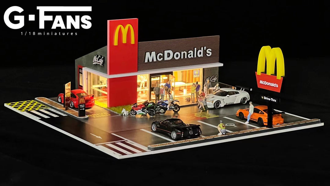 G.Fans 1:64 Diorama McDonald's Buildling 710033