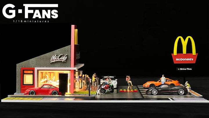 G.Fans 1:64 Diorama McDonald's Buildling 710033