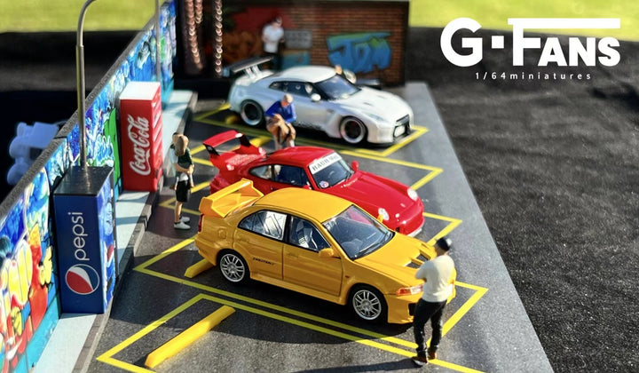 G-Fans 1:64 Diorama Beach Building Scene Model 710027