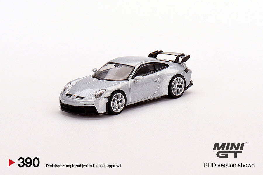 Mini GT 1:64 Porsche 911 (992) GT3 GT Silver Metallic LHD MGT00390