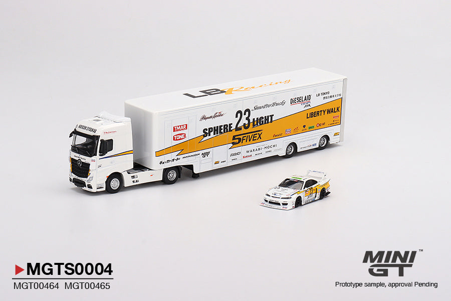 1/64スケール MINI GT「LB Racing レーシングトランスポーター