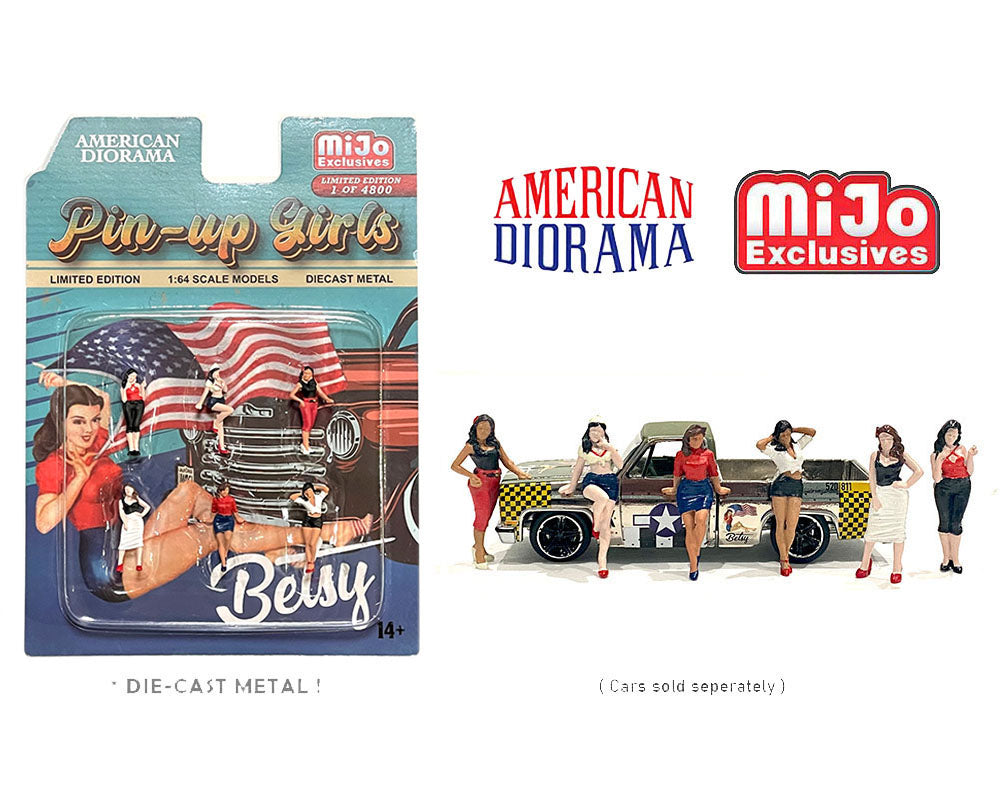 American Diorama 1:64 Figure Set - Pin-up Girls AD-76494MJ