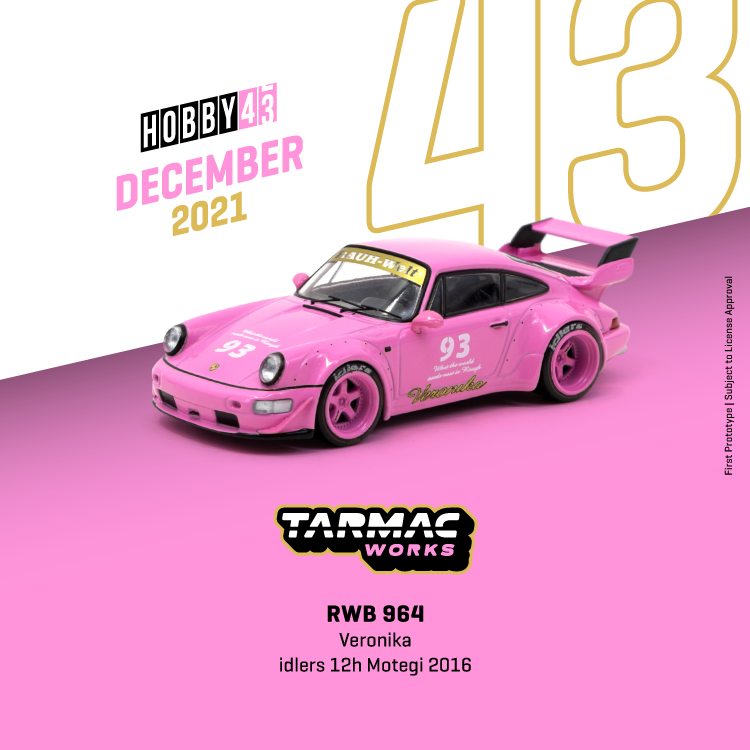 Tarmac Works 1:43 RWB 964 Veronika idlers 12h Motegi 2016 T43-017 