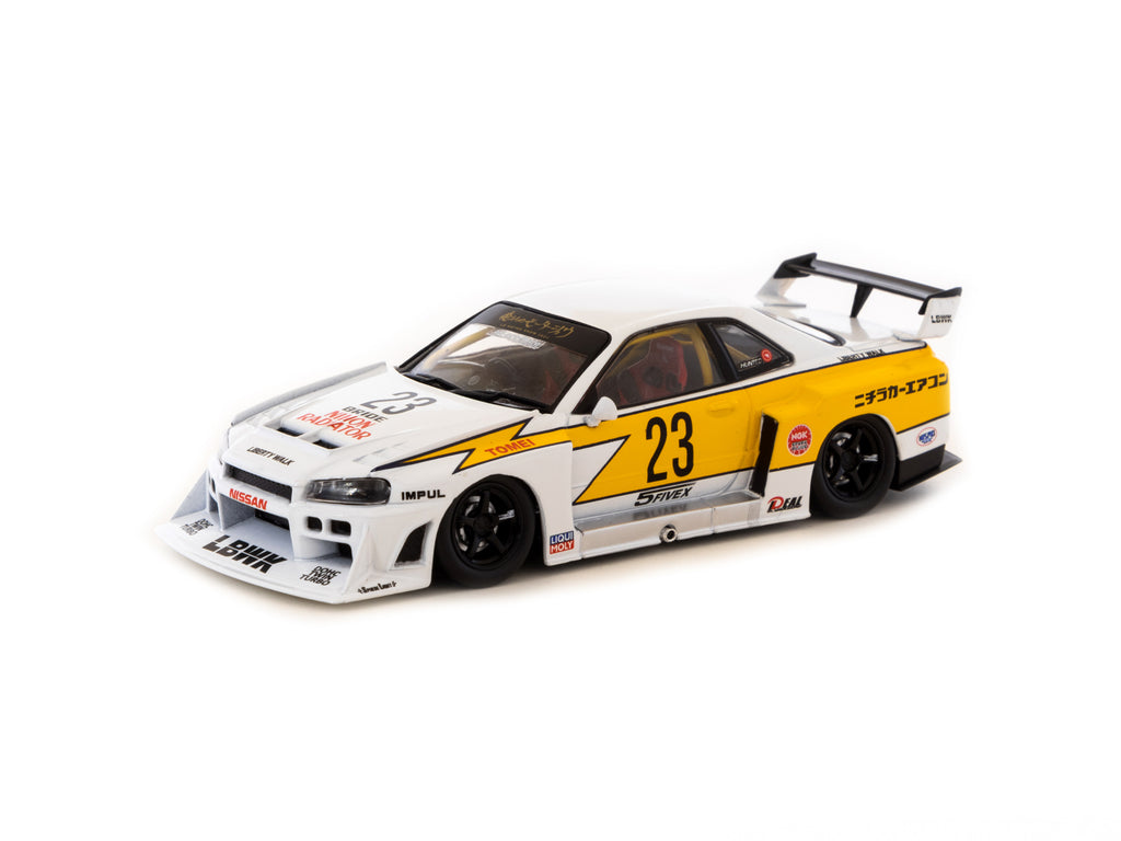 Tarmac Works 1:43 LB-ER34 Super Silhouette SKYLINE White T43