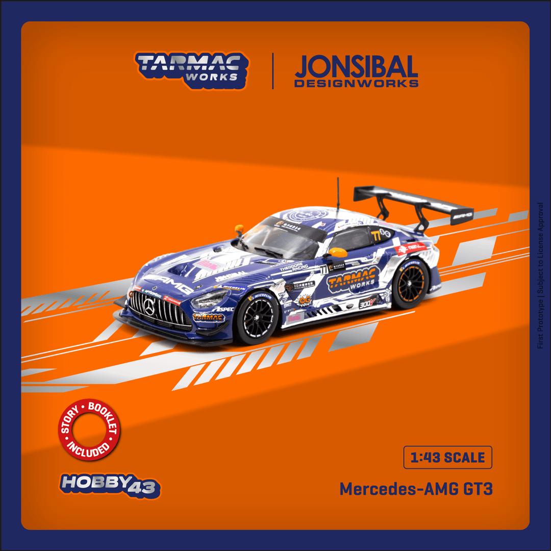 Tarmac Works 1:64 Mercedes-AMG GT3 Macau GT Cup 2022 Winner Craft-Bamboo Racing Maro Engel T43-023-22MGP77