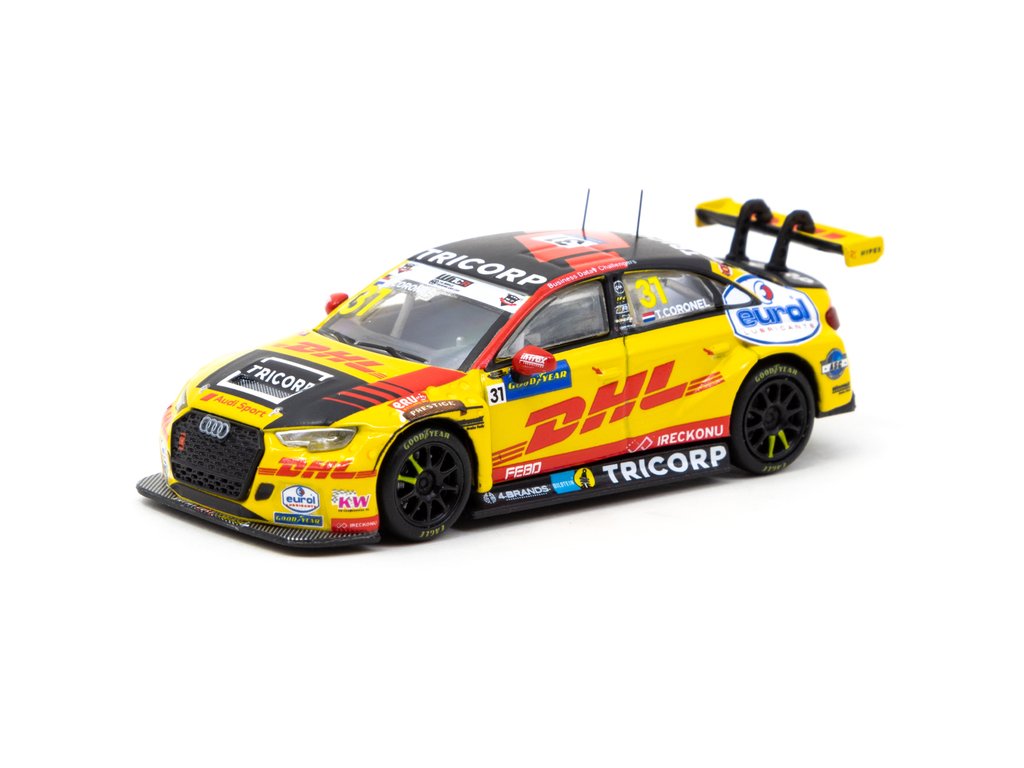 AUDI - 1/64ターマックワークス×DPLSアウディRS3LMSBLKTGRWhite 1/64 Tarmac Works x DPLS Audi RS3 LMS BLKTGR White [Tarmac