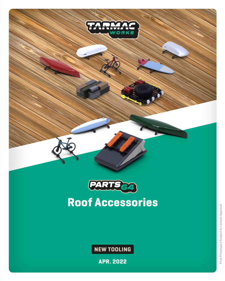 Tarmac T64A-002-SET1 Roof Accessories Set (Dachbox ..,)