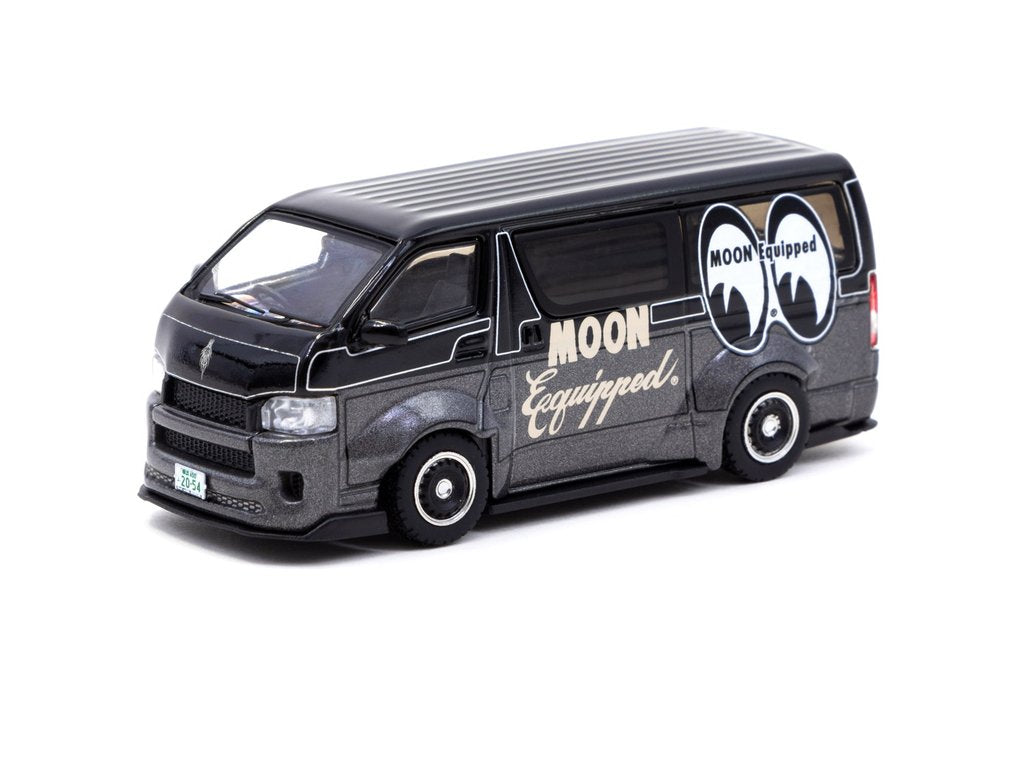 Tarmac Works 1:64 Toyota Hiace Widebody Mooneyes Black