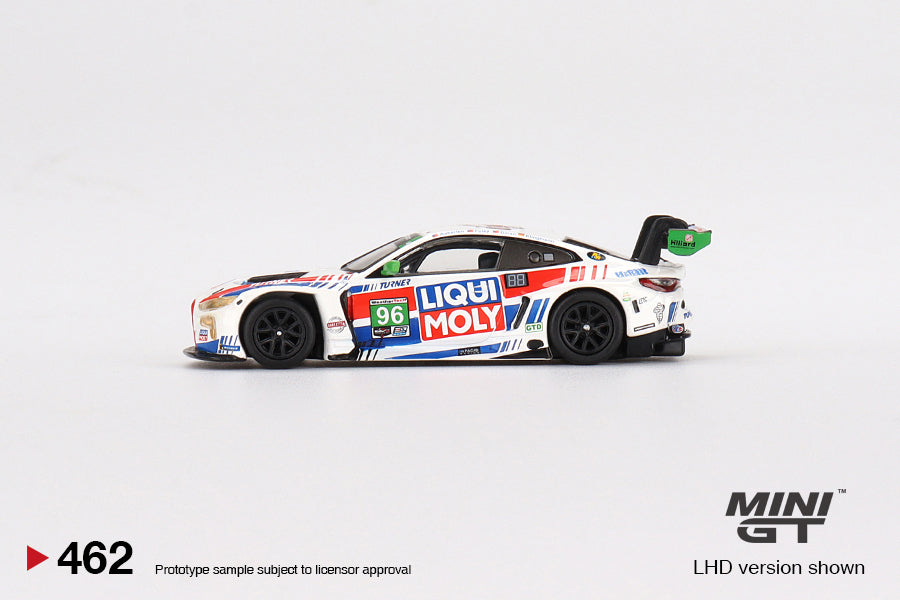 Mini GT 1:64 BMW M4 GT3 #96 Turner Motorsports 2022 IMSA Daytona 24 Hrs LHD MGT00462 Side