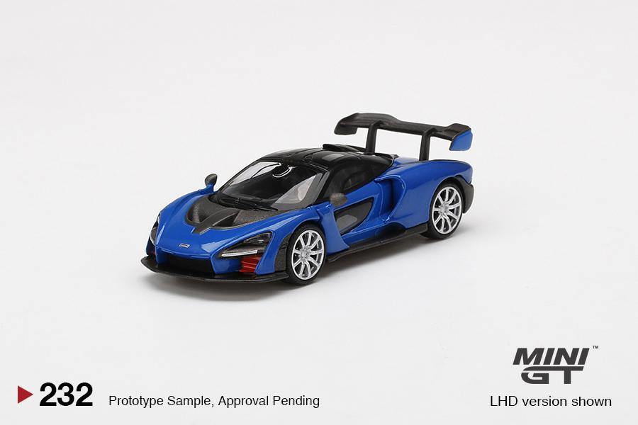 Mini GT 1:64 McLaren Senna Antares Blue MGT00232-L – Horizon Diecast
