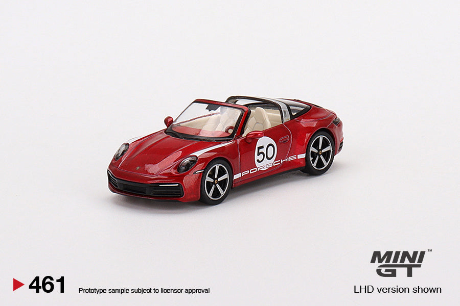 ミニカー MINI GT Porsche 911 Targa 4S Heritage PORSCHE 911 TARGA 4S #50 GT SILVER HERITAGE DESIGN ED. 1/64