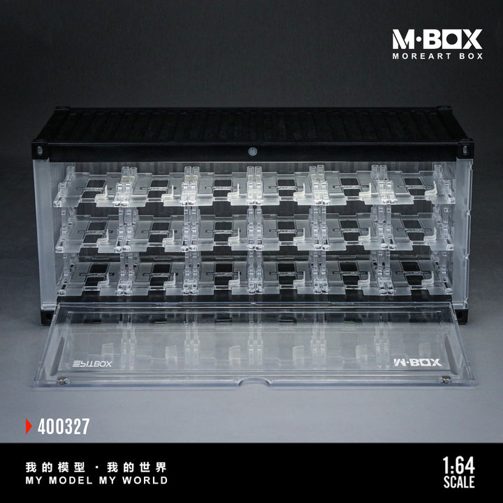 [Preorder] MBOX x PITBOX 1:64 TRANSPARENT THREE-DIMENSIONALPARKING RACK SCENE MB400327