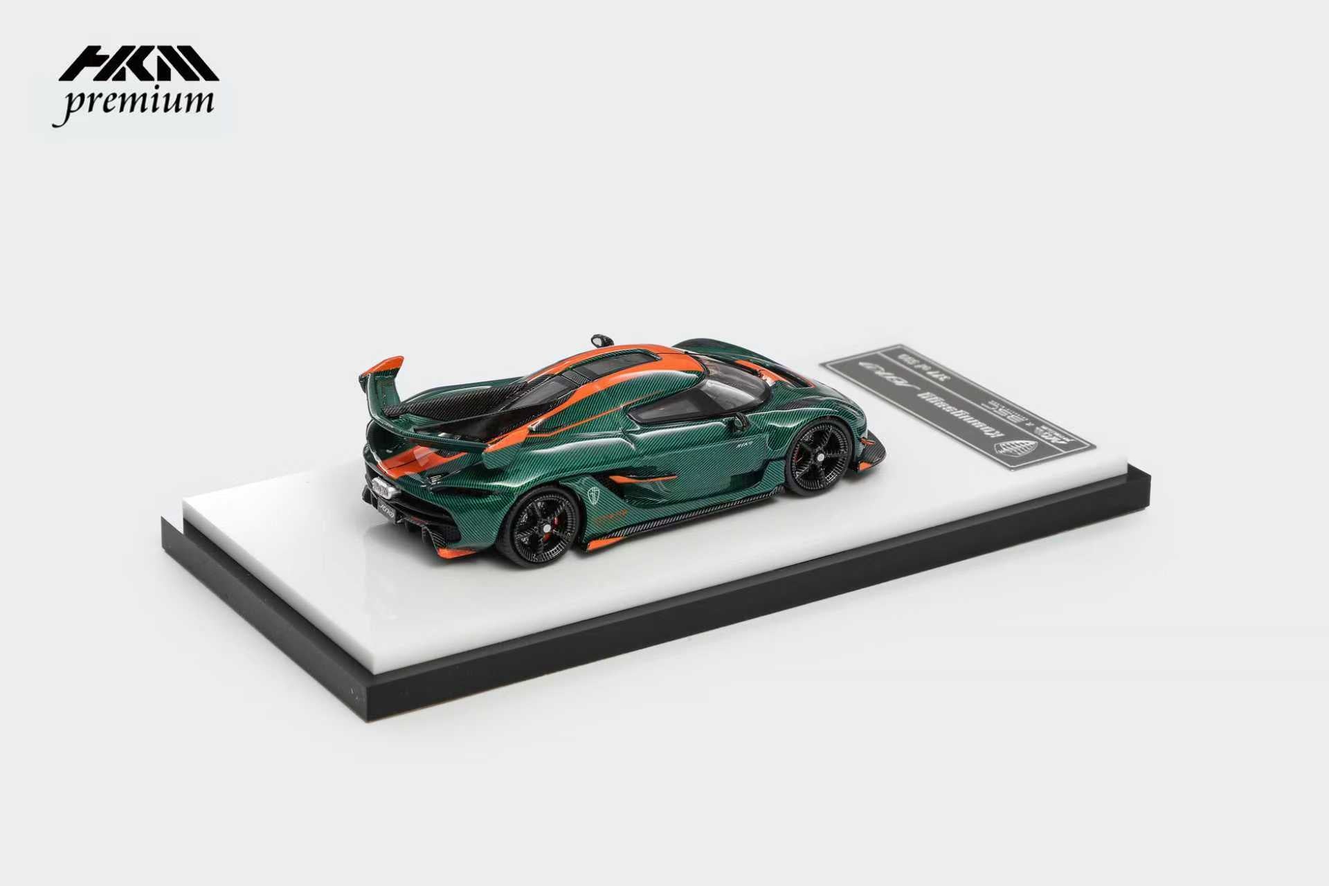 Preorder] HKM Premium 1:64 Koenigsegg Jesko Attack - Carbon Green