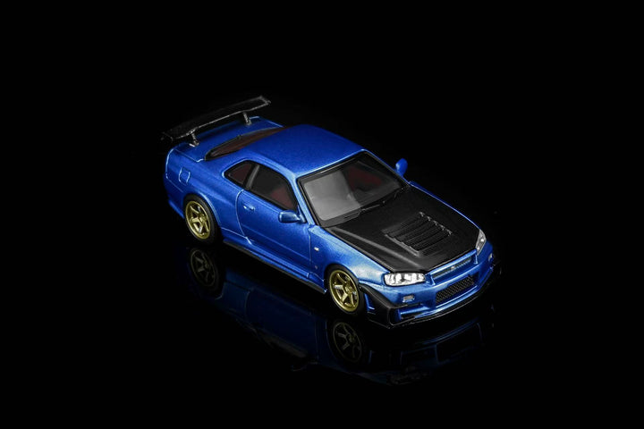 [Preorder] MOTORHELIX 1:64 Nissan Skyline GT-R (R34) Customized (2 Colours) M63475/M63476