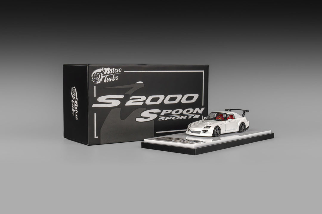 [Preorder] Microturbo 1:64 Custom S2000 Spoon Racing - White