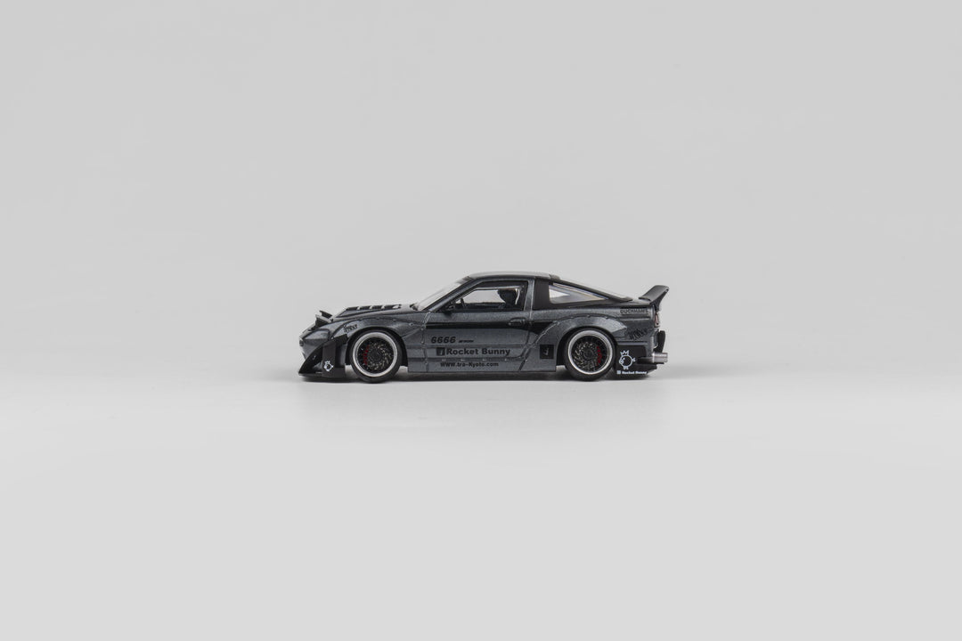 Microturbo 1:64 Custom Rocket Bunny 180SX - Frosted Grey