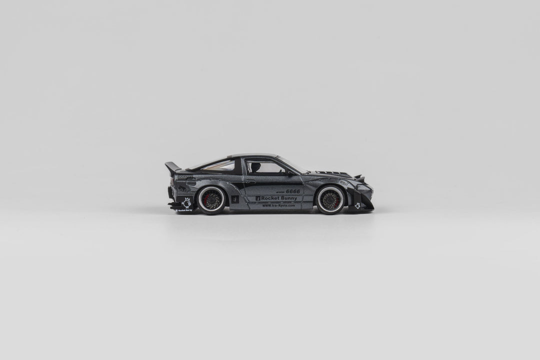 Microturbo 1:64 Custom Rocket Bunny 180SX - Frosted Grey