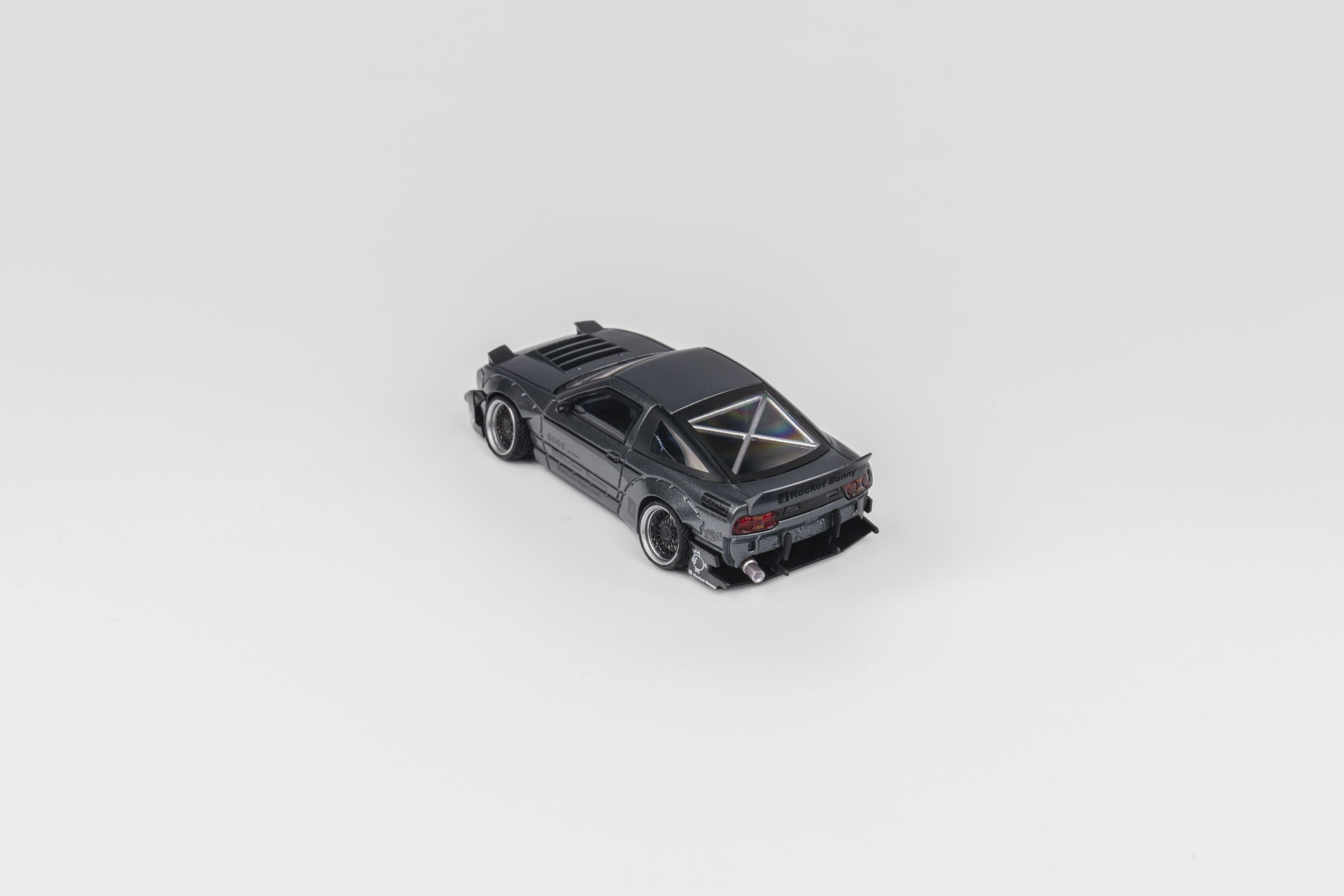 Micro Turbo 1/64 日産 180SX パンデム ホワイト Micro Turbo 1:64 S13 Silvia 180SX Pandem Rocket Bunny