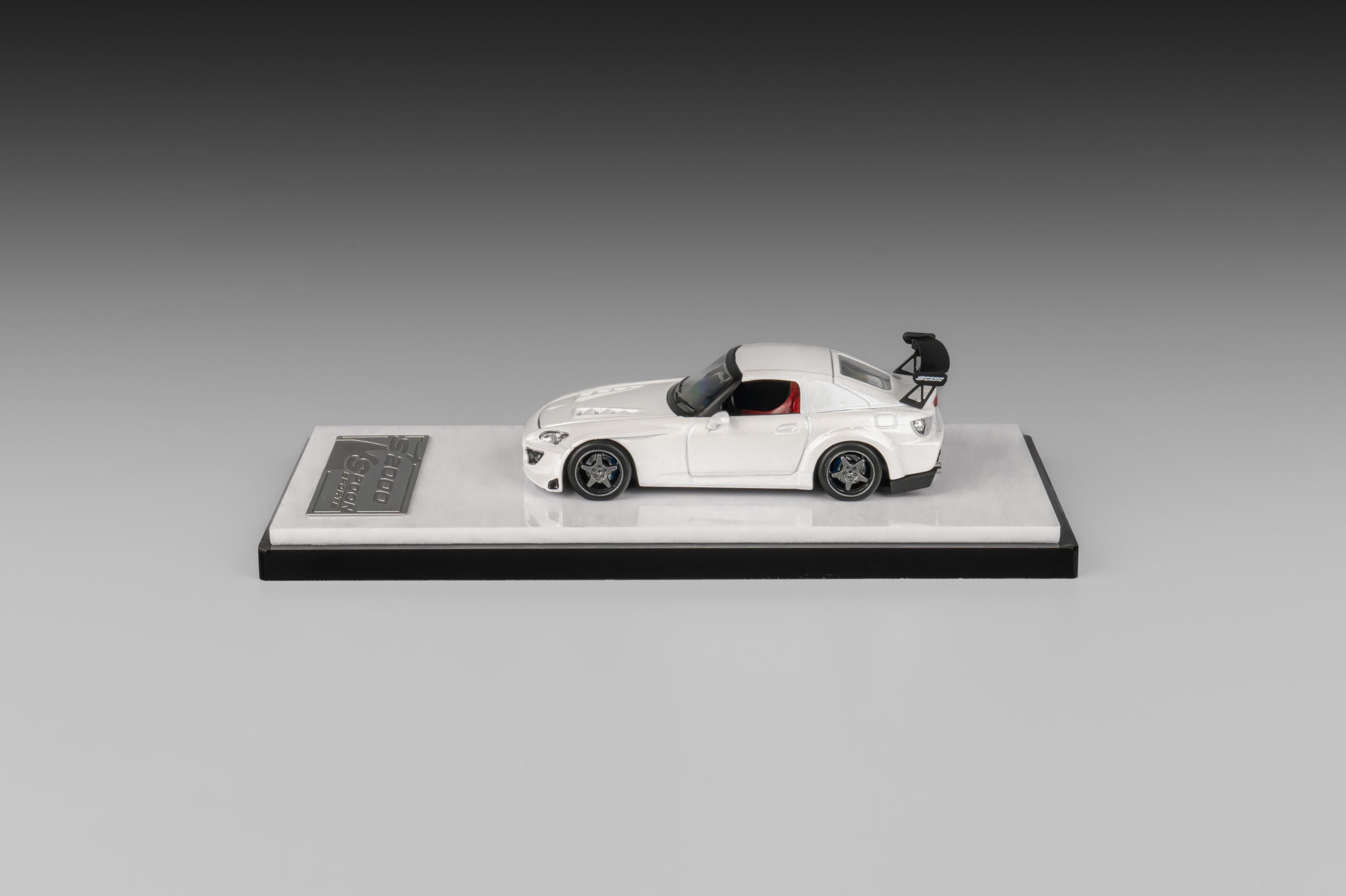 Micro Turbo 1:64 S2000 JS Race Car Matte black Diecast Model