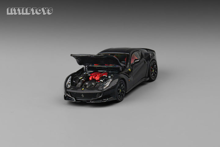 Little Toys 1:64 Ferrari F12 TDF Carbon Black