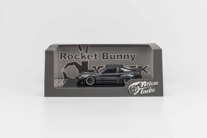 Microturbo 1:64 Custom Rocket Bunny 180SX - Frosted Grey