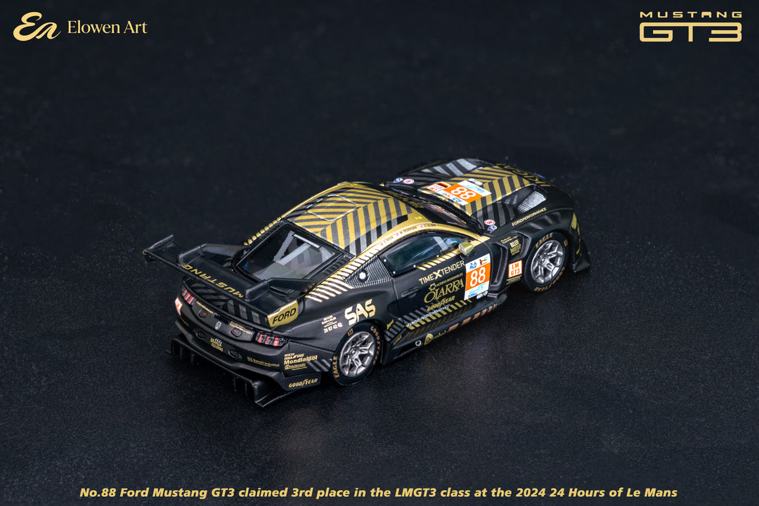 [Preorder] Elowen Art 1:64 Ford Mustang GT3 Black 
