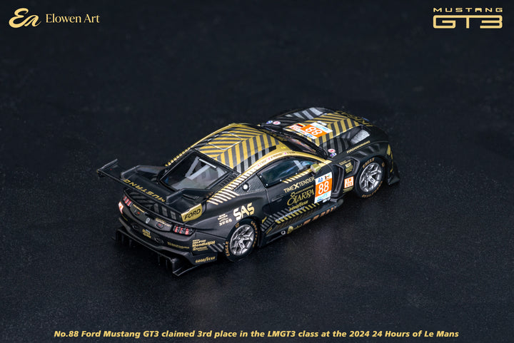[Preorder] Elowen Art 1:64 Ford Mustang GT3 Black 