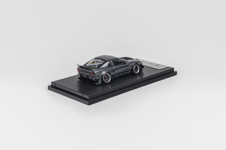 Microturbo 1:64 Custom Rocket Bunny 180SX - Frosted Grey