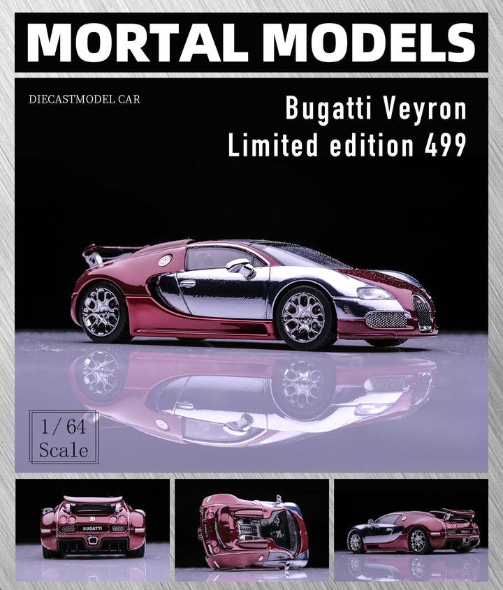 [Preorder] Mortal 1:64 Bugatti Veyron - Chrome Red