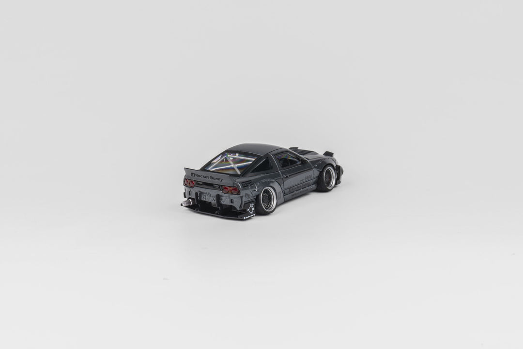 Microturbo 1:64 Custom Rocket Bunny 180SX - Frosted Grey