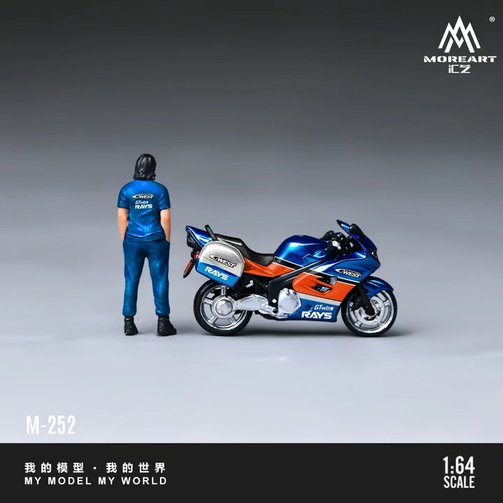 [Preorder] MoreArt 1:64 Triumph Sprint ST 1050 Motorcycle Figure Set MO222252
