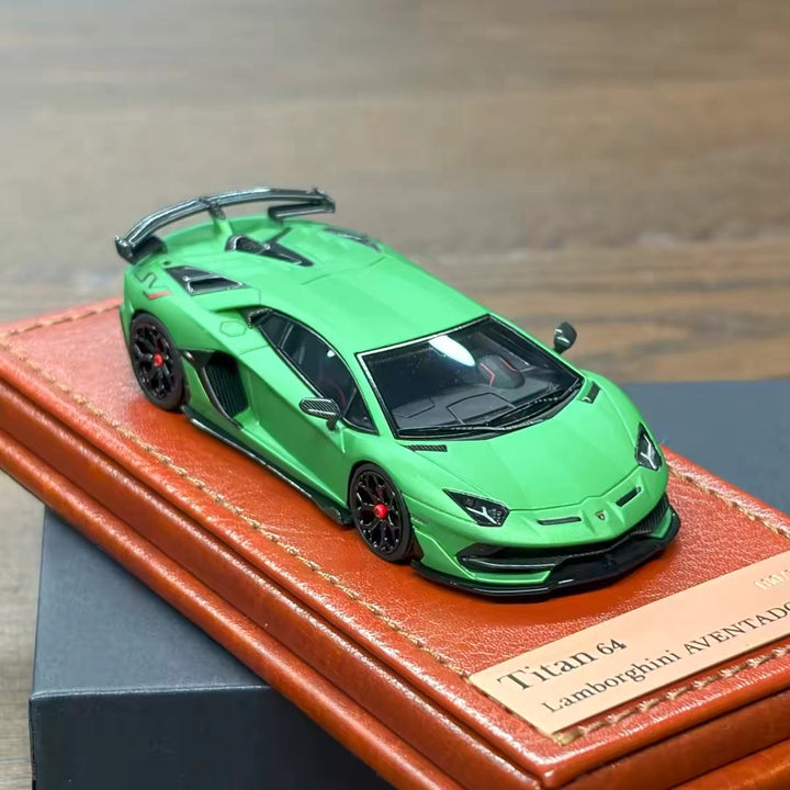 [Preorder] Make Up 1:64 Lamborghini Aventador SVJ 2018 Verde Alceo TM007A