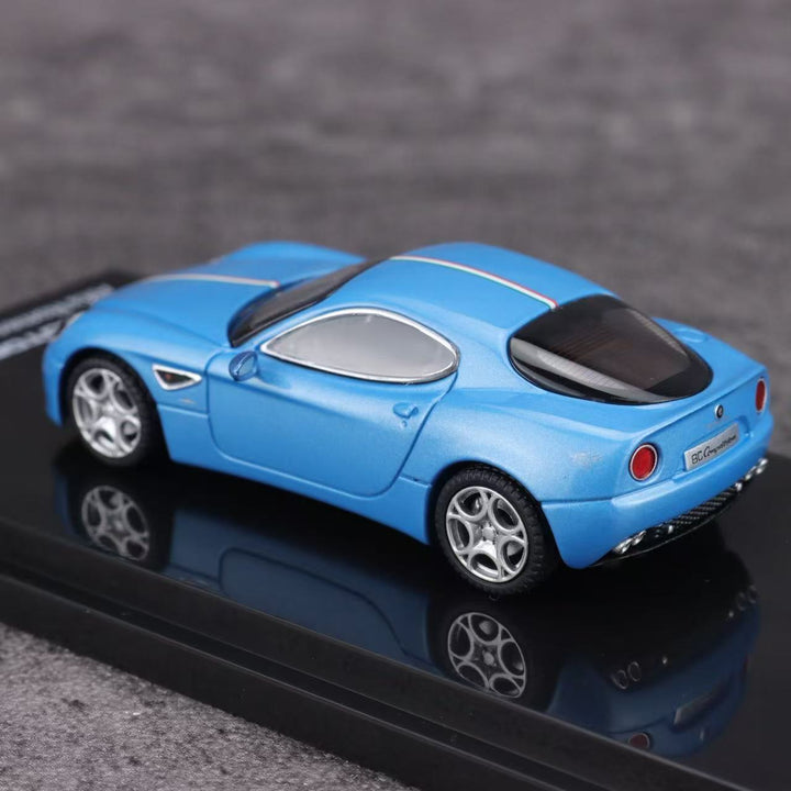 [Preorder] MOTORHELIX 1:64 Alfa Romeo 8C Ice Lake Blue