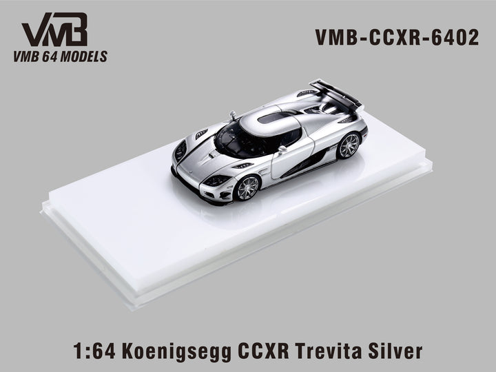 [Preorder] VMB 1:64 Koenigsegg CCXR Trevita - Silver