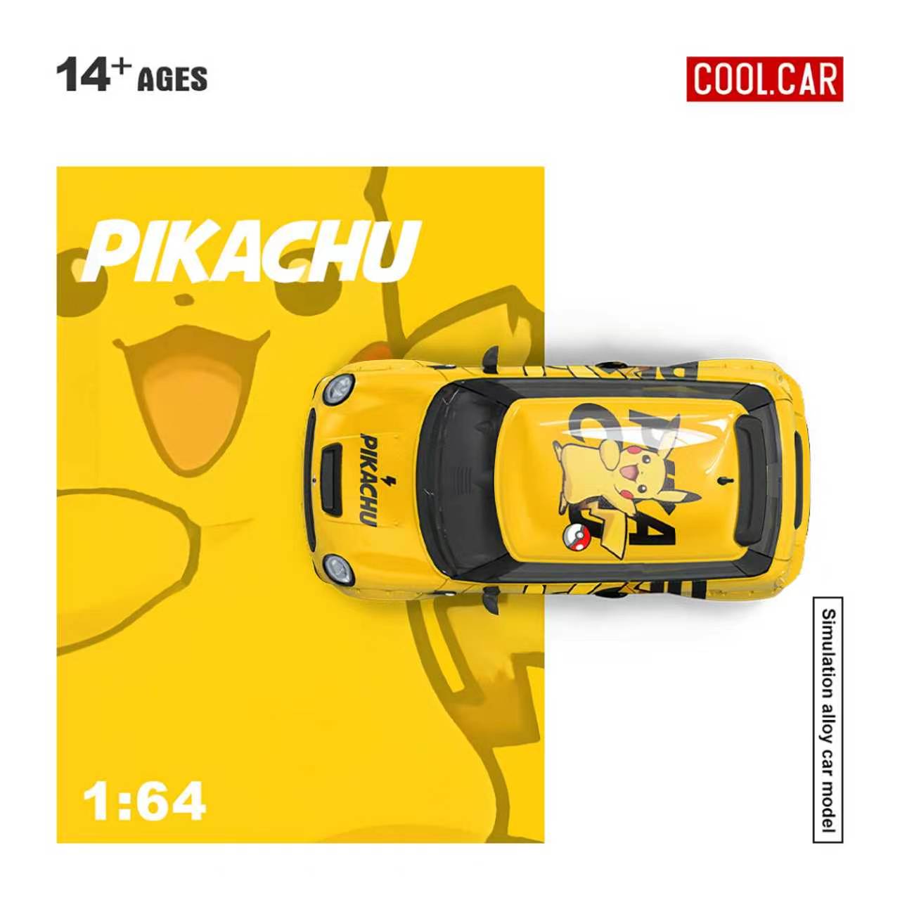 Preorder] Cool Car 1:64 Mini Cooper Pikachu Livery CC643648