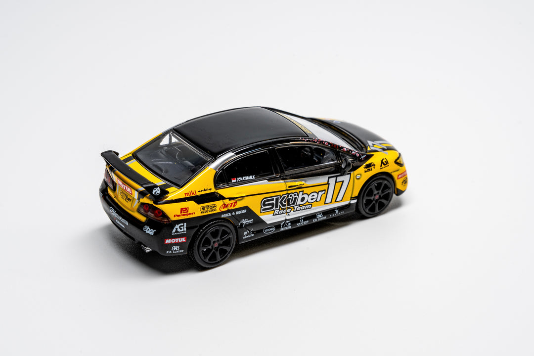[Preorder] DCT 1:64 Honda Civic Type R 2007 - Racing RHD LL-021-333